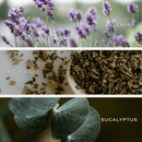 Lavender and Eucalyptus Soy Candle - Clear Jar - 9 oz (Self Care Calm and Comfort)