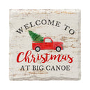 Welcome Red Truck Christmas | Big Canoe, Georgia | Drink Coaster Set