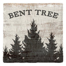 Bent Tree, Georgia Pine Trees | Drink Coaster Set | (Thick Text)