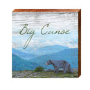Big Canoe Black Bear In Mountains | Wall Art Print on Real Wood
