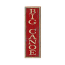 Big Canoe Red Sign | Wall Art Print on Real Wood