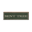 Bent Tree Green Sign | Wall Art Print on Real Wood