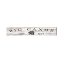 Big Canoe Black Bear Wooden Hanging Sign I Wall Art Print on Real Wood
