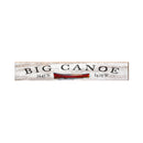 Big Canoe, Georgia Red Canoe Coordinates Wooden Sign Wall Art Print on Real Wood