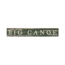 Big Canoe Green Minimalist | Wall Art Print on Real Wood