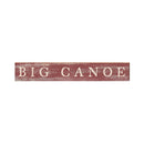 Big Canoe Red Minimalist | Wall Art Print on Real Wood