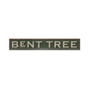 Bent Tree Green Sign | Wall Art Print on Real Wood