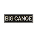 Big Canoe Black Sign | Wall Art Print on Real Wood