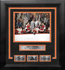 LCB Line Watching from the Bench Philadelphia Flyers Framed Hockey Photo with Engraved Autographs