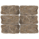 MSI Giallo Fantasia 4"x8" Tumbled Granite Cobblestone