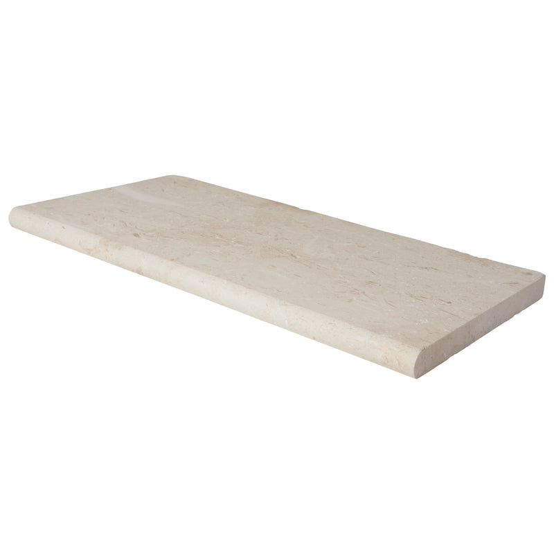 Mayra White 12"x24" Tumbled Limestone Pool Coping - MSI Collection angle view