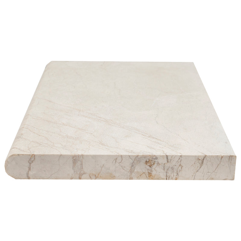 Tuscany Aegean Pearl 16"x24" Marble Pool Coping - MSI Collection edge view