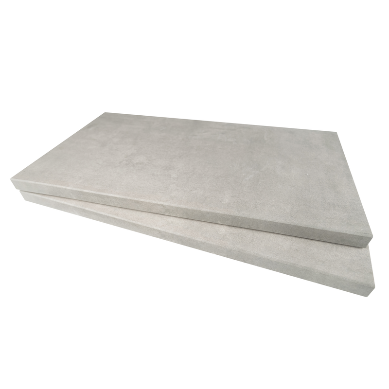 Arterra Beton Gray 13"x24" Porcelain Pool Coping-Eased Edge - MSI Collection product shot multi coping view