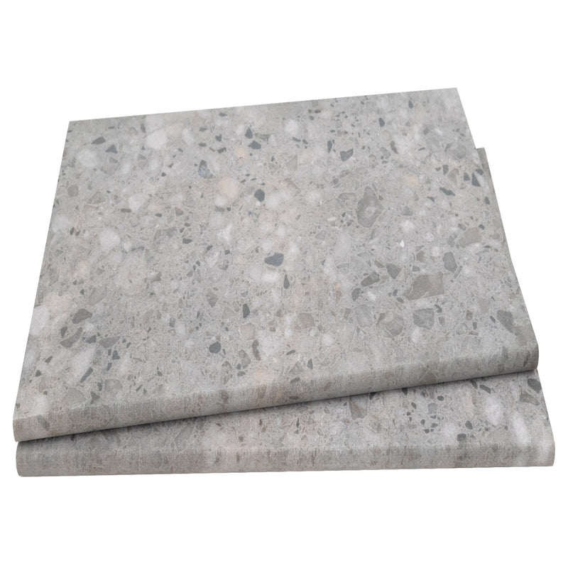 Arterra Terrazo Gris 13"x24" Porcelain Pool Coping - MSI Collection product shot multi tile view