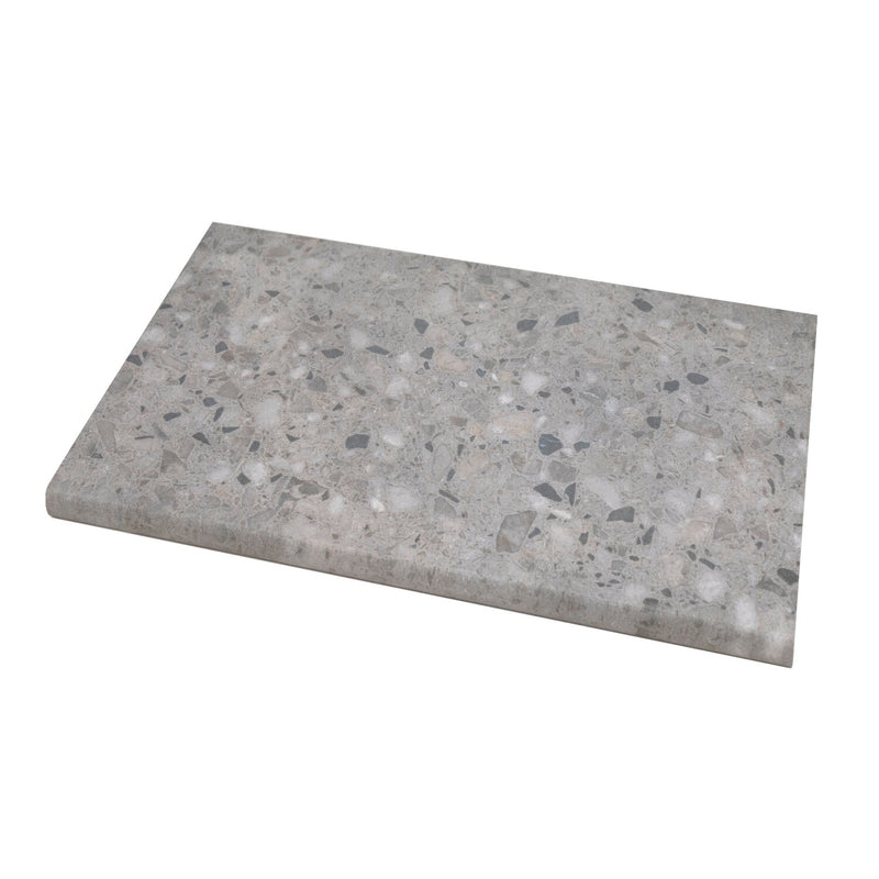 Arterra Terrazo Gris 13"x24" Porcelain Pool Coping - MSI Collection product shot tile view