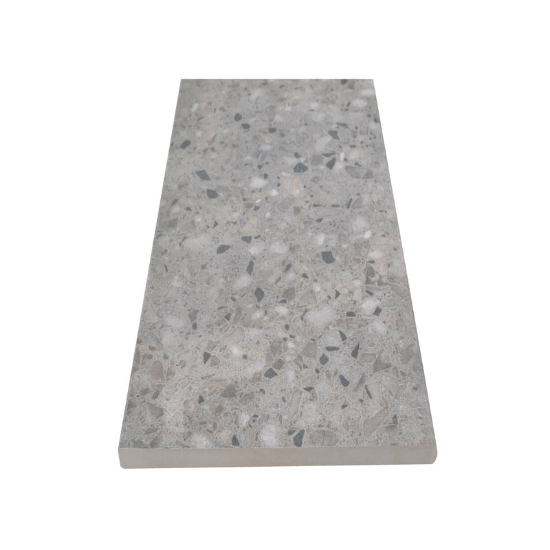 Arterra Terrazo Gris 13"x24" Porcelain Pool Coping - MSI Collection product shot tile view 2
