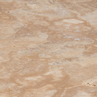 Tuscany Beige 12"x24" Brushed Travertine Pool Coping - Eased Edge - MSI Collection product shot closeup view