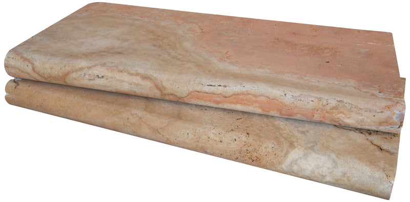 Tuscany Porcini 16"x24" Brushed Travertine Pool Coping - MSI Collection product shot multi tiles view 