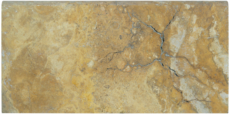 Tuscany Riviera Coping 12"x24" Brushed Travertine Pool Coping - MSI Collection closeup  view 2