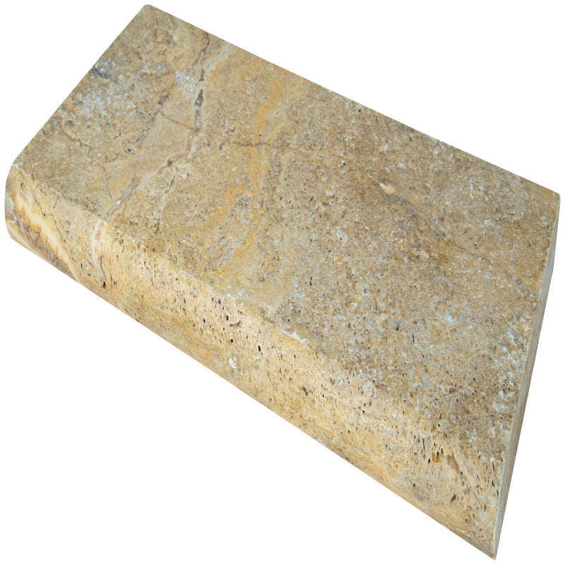 Tuscany Scabas 12"x24" Brushed Travertine Pool Coping - MSI Collection product shot tile view