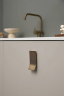 Tab Brushed Bronze "Leaf" Drawer Pulls