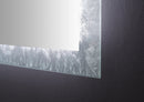Frysta LED Frameless Rectangular Mirror Lighted Bathroom Vanity with Dimmer and Defogger