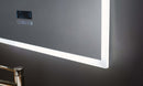 Immersion LED Lighted Bathroom Vanity Mirror with Bluetooth, Defogger, and Digital Display