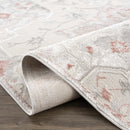 Calum Pink Floral Thick Area Rug - Clearance