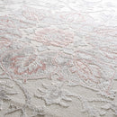 Calum Pink Floral Thick Area Rug - Clearance