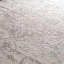 Calum Pink Floral Thick Area Rug - Clearance