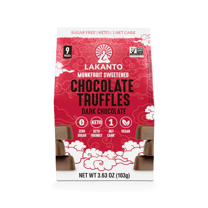 Lakanto Truffles: Keto Dark Chocolate Indulgence | 3.63 Oz (Pack of 10)