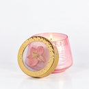 Petite Watercolor Pressed Floral Candle - Luna Flower
