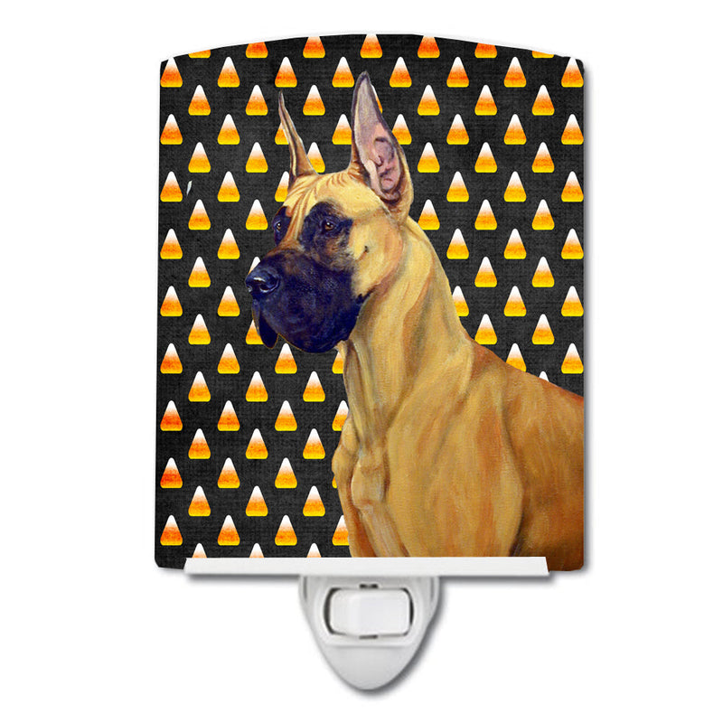 Great Dane Candy Corn Halloween Portrait Ceramic Night Light LH9051CNL