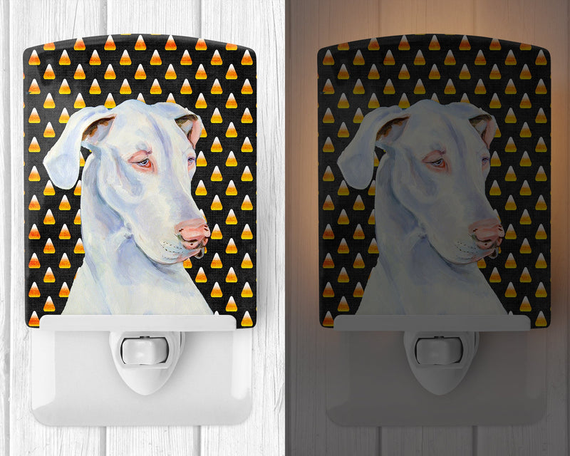 Great Dane Candy Corn Halloween Portrait Ceramic Night Light LH9052CNL