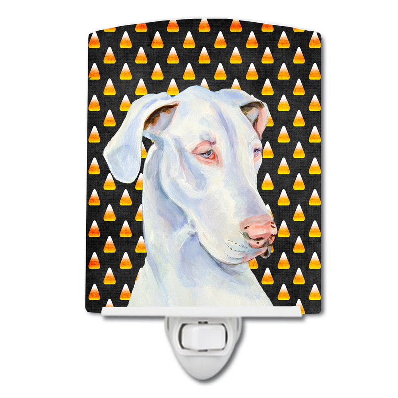 Great Dane Candy Corn Halloween Portrait Ceramic Night Light LH9052CNL