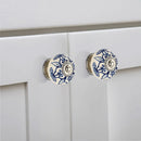Mascot Hardware Petunia Washed 1-4/7 in. Blue Cabinet knob (Pack of 10)