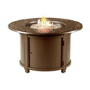 Aluminum 44-in Round Propane Fire Table with Beads, Covers and Lid