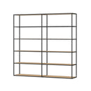 Modular Bookshelf System - Modern Display Storage with Custom Shelves & German Engineering LIUM Decorative Shelving Unit XL 2x5