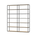 Freestanding Bookshelf System - Modern Display Storage with Custom Shelves LIUM Decorative Shelving Unit XL 2x6
