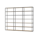 Bookshelf Room Divider - Room Divider Bookcase with Custom Shelves & Modern Design LIUM Decorative Shelving Unit XL 3x6