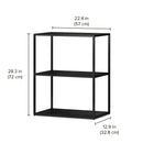 Custom Shelves - Modern Freestanding Bookcase with German Engineering Design LIUM Decorative Shelving Unit L 1x2
