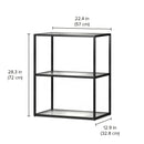 Custom Shelves - Modern Freestanding Bookcase with German Engineering Design LIUM Decorative Shelving Unit L 1x2