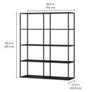 Freestanding Shelves - Modern Storage System with Custom Design  LIUM Decorative Shelving Unit L 2x4