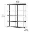 Freestanding Shelves - Modern Storage System with Custom Design  LIUM Decorative Shelving Unit L 2x4