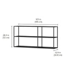 Media Shelf & Display Shelves - Modern Storage System with German Engineering & Sturdy Construction LIUM Decorative Shelving Unit Combo 2x2