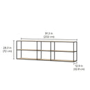 LIUM Decorative Shelving Unit Combo 3x2/2