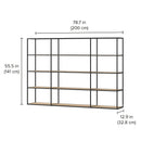 Bookshelf Shelving Unit - Modern Display Storage with Custom Shelves  LIUM Decorative Shelving Unit Combo 3x4/1