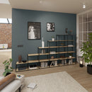 Media Shelf & Display Shelves - Modern Storage System with German Engineering & Sturdy Construction LIUM Decorative Shelving Unit Combo 2x2