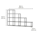 Customize Your Shelving System - Modern Storage with Flexible Design LIUM Decorative Shelving Unit Step L 4x4