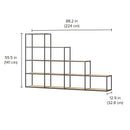 Customize Your Shelving System - Modern Storage with Flexible Design LIUM Decorative Shelving Unit Step L 4x4